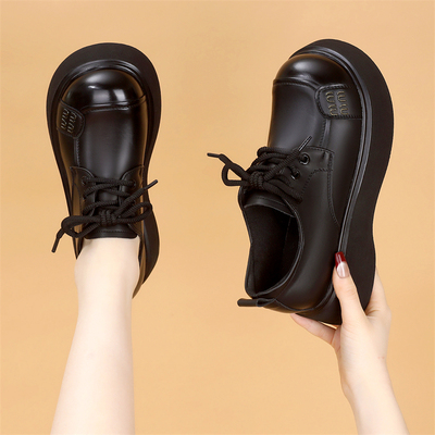 系带乐福鞋女轻便软底不累脚