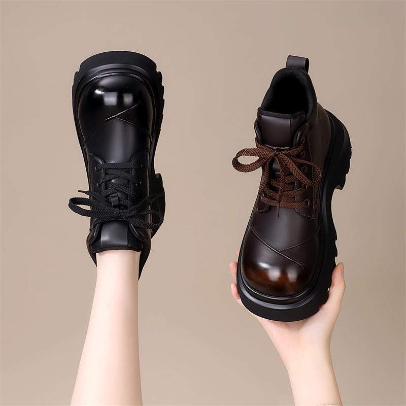 小个子增高马丁靴女春秋单靴时尚