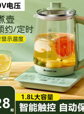 出口110V全自动养生壶多功能玻璃煮茶器煎药壶电热烧水壶煮花壶