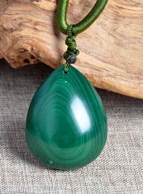 天然水晶花纹漂亮风吊坠