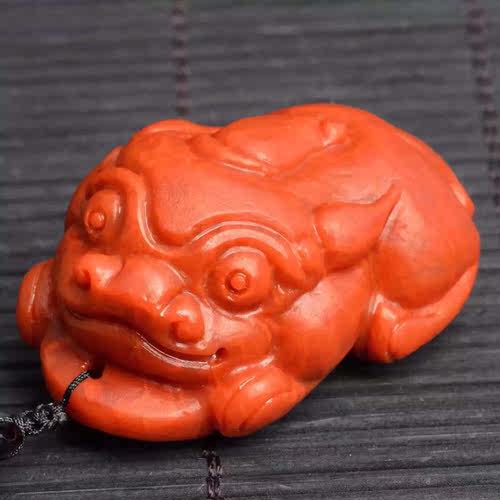 天然水晶貔貅项坠南红玛瑙