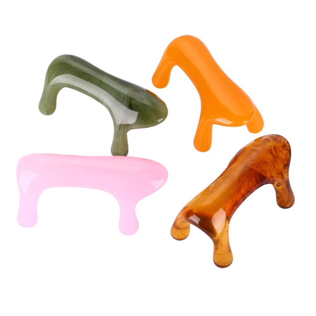 按摩狗经络按摩器颈椎脊椎背部膀胱经大号树脂蜜蜡琥珀魔蝎刷伴侣