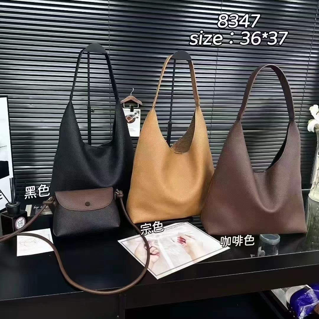 简约复古腋下大包包女式2025新款春夏通勤托特包大容量百搭单肩包
