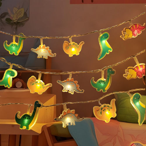 亚克力恐龙灯串电池款氛围灯装饰