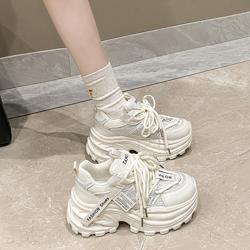 高级感厚底老爹鞋女2026新款春季百搭爆款增高轻便透气运动休闲鞋,女鞋,时尚休闲鞋,淘宝优惠券,粉丝福利购,淘宝优惠卷