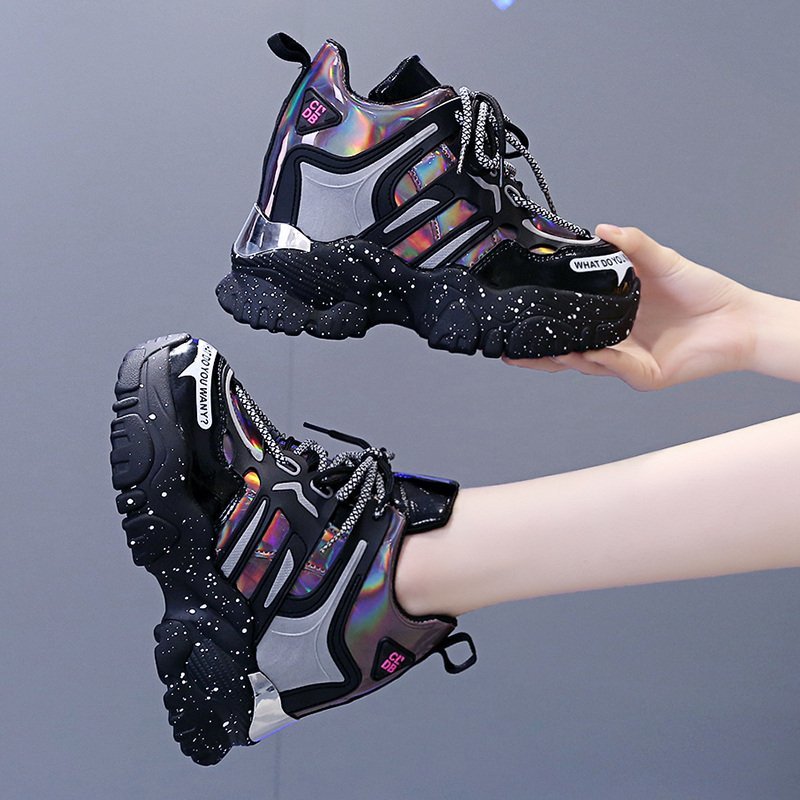 老爹网红超ins潮2023内增高女鞋