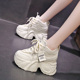 运动休闲鞋 老爹鞋 新款 10公分内增高小个子厚底松糕鞋 女款 2025春季