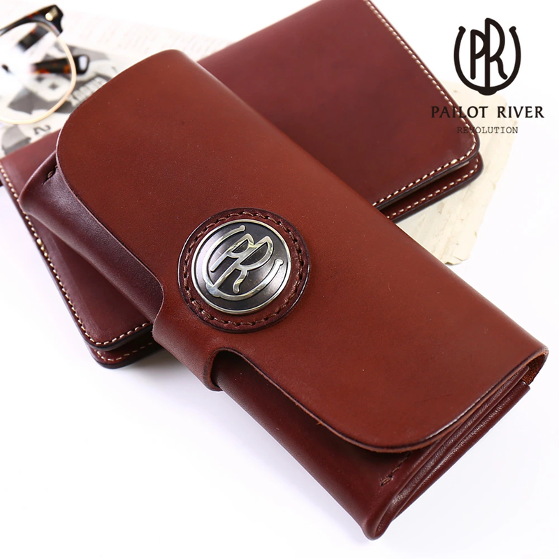 REDMOON多卡位男款牛皮长款钱包