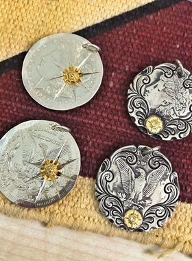 ARIZONAFREEDOM流浪币银饰吊坠