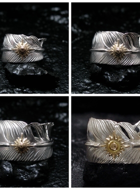 日本制正品点金大75mm羽毛戒指