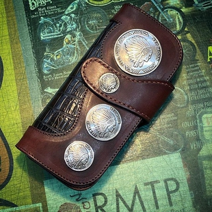 长款 MSCD牛皮四饼男士 钱包财布 CMS 官方代理日本REDMOON红月RM