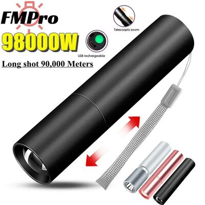 2023 New Rechargable  LED Flashlight 3 Lighting Modes Waterp