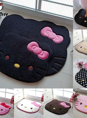 Sanrio  Kitty Rug Cartoon Cute Floor Bath Mat Velvet Memory