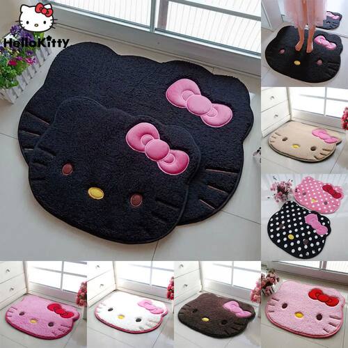 Sanrio  Kitty Rug Cartoon Cute Floor Bath Mat Velvet Memory