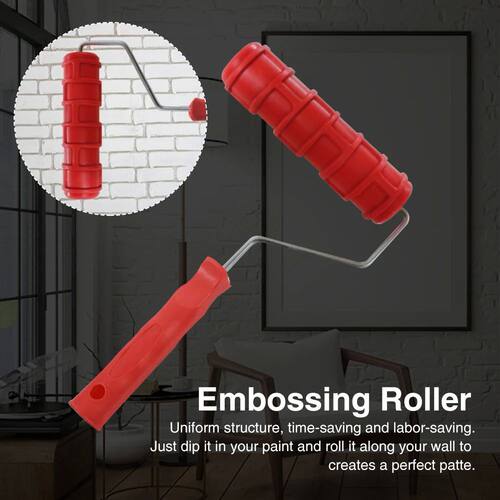 7 Inch 3D Knurled Embossing Roller Home Concave Convex Textu