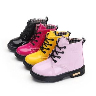 Children Boots for Girls Boys Shoes Spring Autumn PU Leather