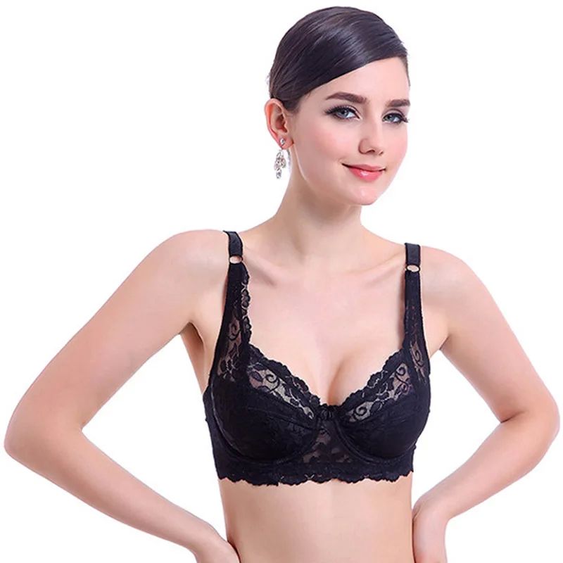Top Women Underwear Sexy Push Up Bras 3/4 Cup Padded Lace Sh
