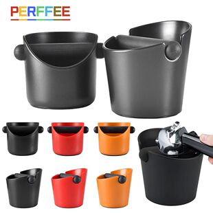 Coffee Knock Box Black Anti Slip Coffee Grind Dump Bin With