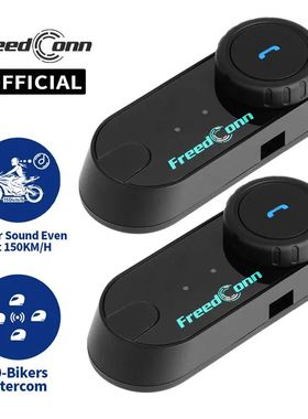 Freedconn T Com VB Motorcycle Intercom Helmet Headset Blueto