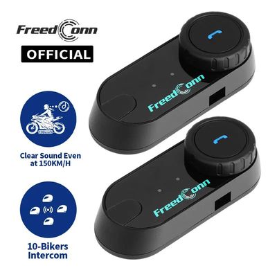 Freedconn T Com VB Motorcycle Intercom Helmet Headset Blueto