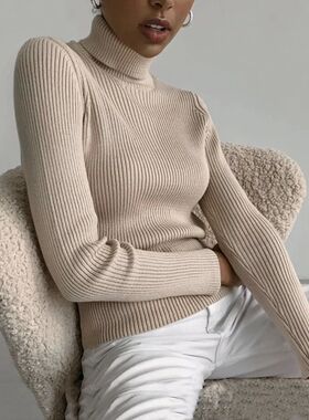 2024 Basic Turtleneck Women Sweaters Autumn Winter Thick War