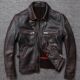 Men Leather Cowhide Natural Classic Genuine Coat Jacke