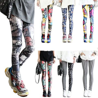 DOIAESKV Fashion Leggings Sexy Casual and Colorful Leg Warme