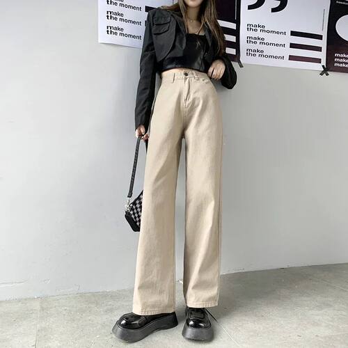 ZOENOVA Straight Leg Jeans For Women High Waist 2022 nd Deni