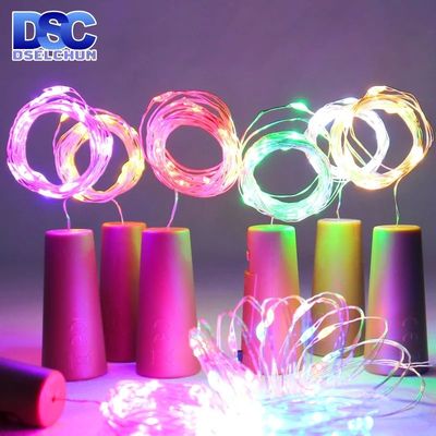 LED Wine Bottle Lights 2M 20LEDs Cork Shape Copper Wire Colo
