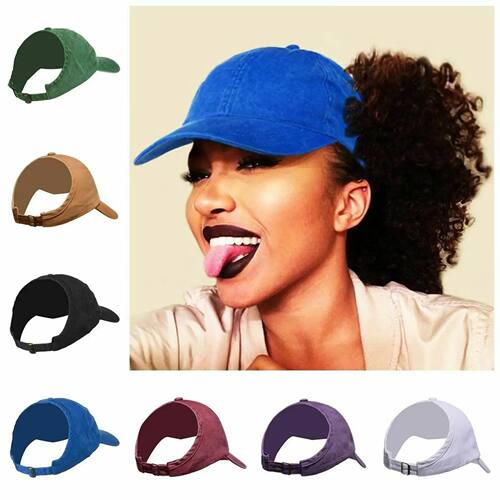 Hair Messy Bun tail Baseball Hat Puff tail High Messy Bun Ca