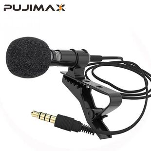 PUJIAMX 3.5 mm Microphone Clip Tie Collar for Mobile Phone S
