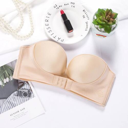 Strapless Push Up Bra Front Closure Bralette