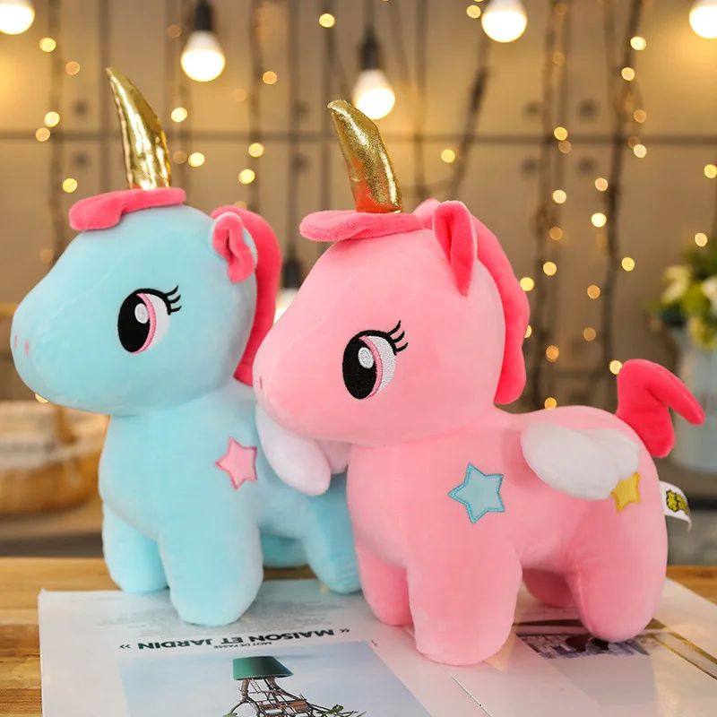 10/20cm Kawaii Soft Unicorn Stuffed Plush Toy Animal Toys Ba