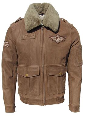 Men Leather Jacket Red Brown Sheepskin Black Cowhide Flight