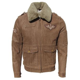 Men Leather Jacket Red Brown Sheepskin Black Cowhide Flight