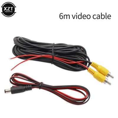 6m Video Cable For Car Rear View Camera Universal RCA 6 Mete