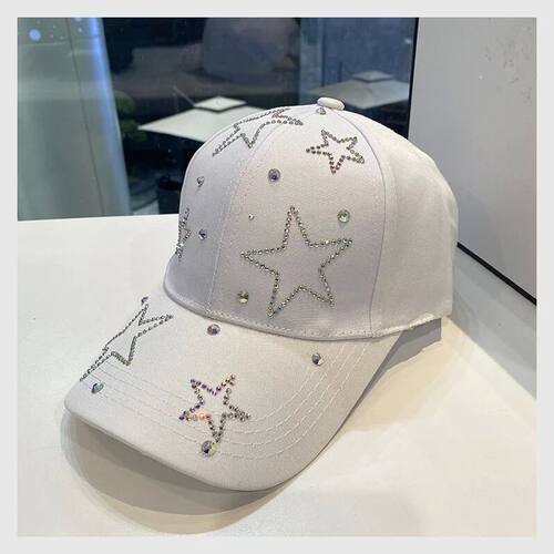 Women's Baseball Cap Five Pointed Star Inlaid Diamond Sun Ha