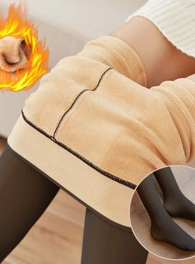 2024 Winter Woman Pantyhose Translucent Wool Sock Pants Wint