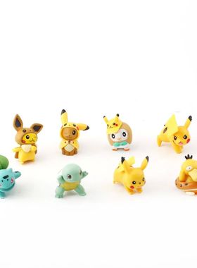 8Pcs/Set Pokemon Pikachu Pet Collection Pocket Monste Figure