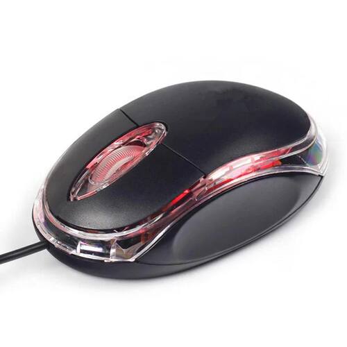 Optical Wired Mouse USB LED Ergonomic Design Mice for PC/La
