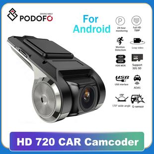 Dashcam 720P Cam Video DVRs DVR Car ADAS Dash Podofo