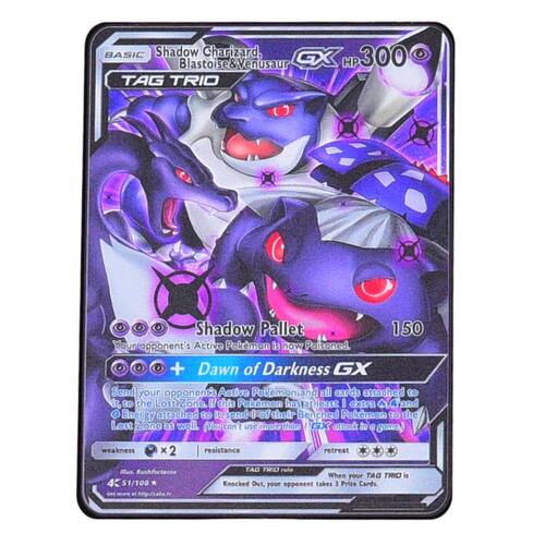TAKARA TOMY Pokemon Black Metal Card,  Charizard   Rare Coll