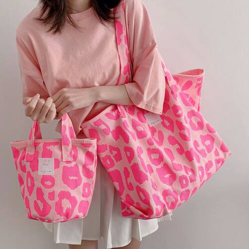 Hylhexyr Pink Leopard Shoulder Bag Women's Large Capacity Ca