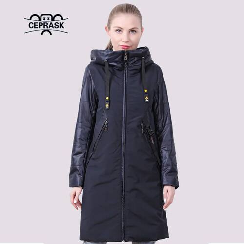 2021 New Spring Autumn Women's Jacket Thin Cotton Fashion Pl