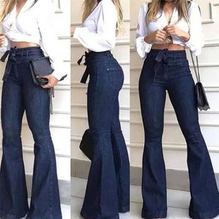 2021 High Waist Wide Leg Jeans Brand Women Boyfriend Jeans D