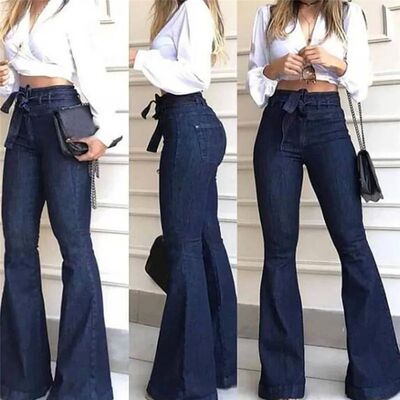2021 High Waist Wide Leg Jeans Brand Women Boyfriend Jeans D