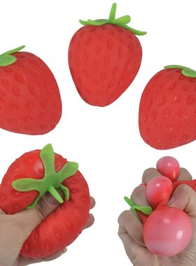 Fruits Fidget Toys Pack Sticky Needoh Balls Slow Rising Squi