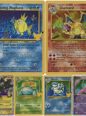Pokemon 25Th Anniversary Tcg DIY V Max Flash Card Pikachu Ch