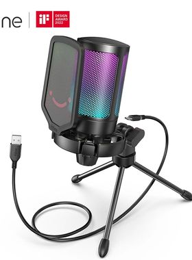 FIFINE Ampligame USB Microphone for Gaming Saming with Pop F