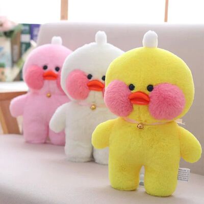 Kawaii lalafanfan Duck with Glasses net Red Duckling Plush T